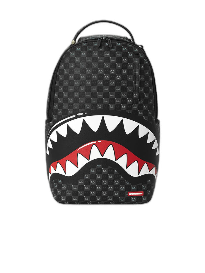 SPRAYGROUND Zaino Sharks Bubbly check nero 910B8633NSZ SHARKS BUBBLY-BLACK CHECK