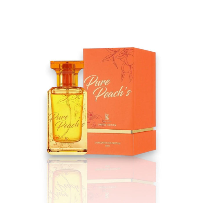 Zakat Parfums | Pure Peach's | Unisex Fragrance | 100 ML - 3.4 OZ | Eau De Parfum | Blood Orange - Cardamom & Heliotrope